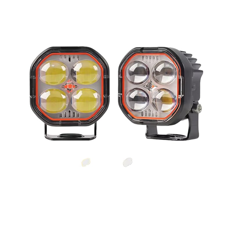 Spotlight Manufacturer - Mini 5D White Yellow Red Fog Super Bright 12V 24V Car LED Pods Work for Off-Road ATV