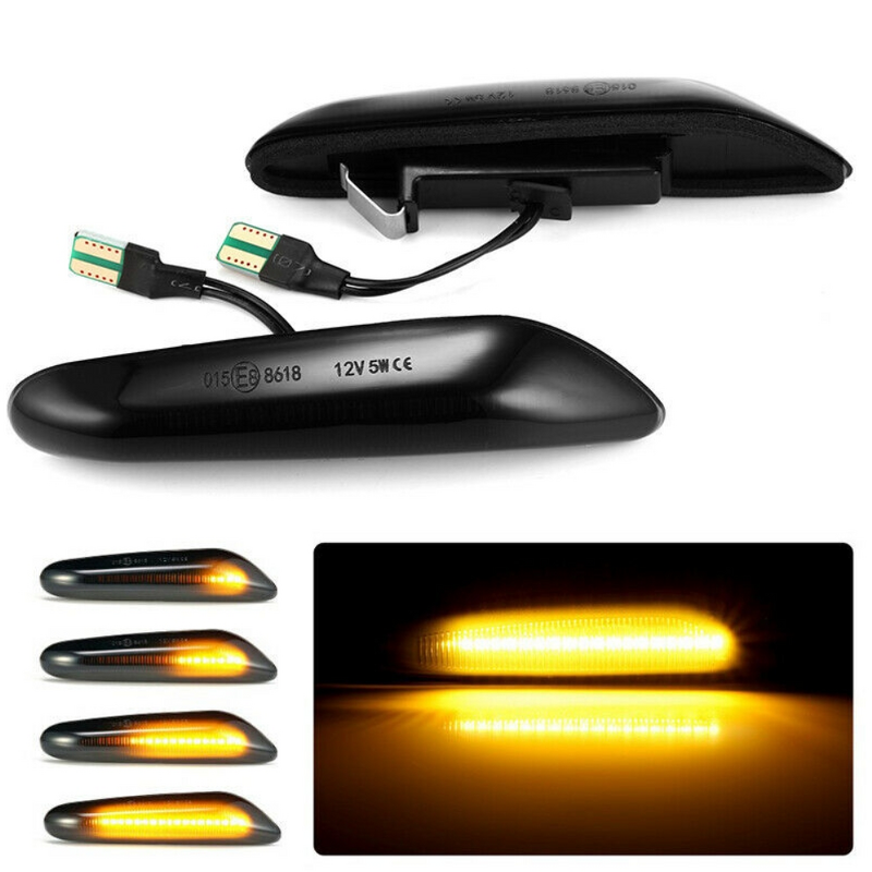 Side Marker Light Manufacturer - Smoke Lens Dynamic Flowing for BMW E46 E60 E90 X1 X3