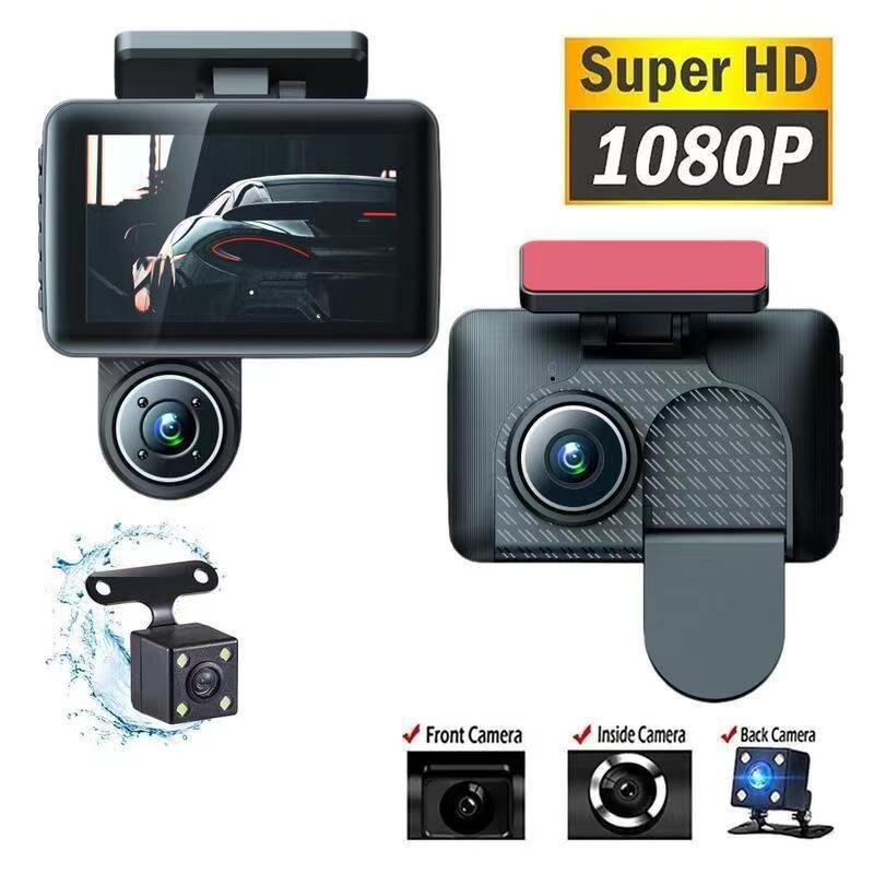 Dash Cam Manufacturer - New Design Dual Lens FHD 1080P 170 Wide Angle Night Vision Three-Channel