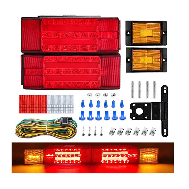Trailer Light Kit Manufacturer - LED Submersible Brake Stop Turn Tail License for Camper Truck RV Boat
