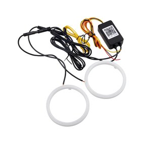 Halo Rings Manufacturer - App-Controlled LED 80mm 60mm 70mm Full Circle RGB Angel Eyes for BMW Cotton