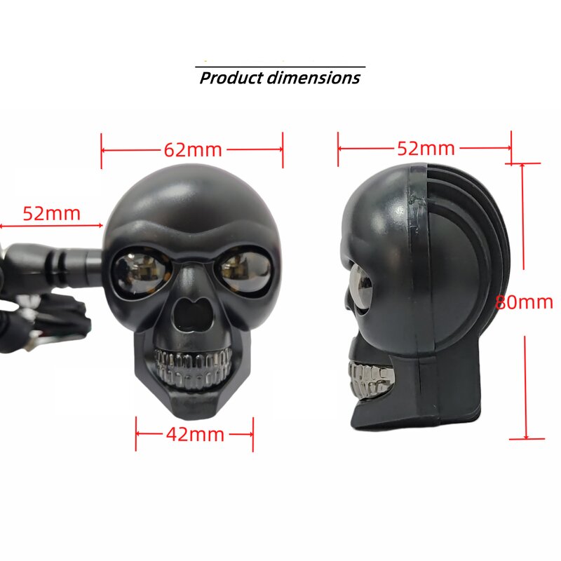 Turn Signal Light Manufacturer - Custom Exterior Mini Lamp Motorcycle Indicator Skull Spotlight LED