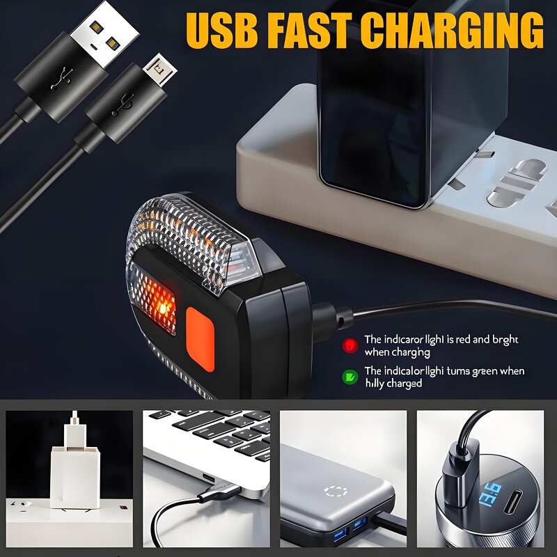 Turn Signal Light Manufacturer - Bicycle Wireless Remote Control Taillight USB Rechargeable Rear Safety