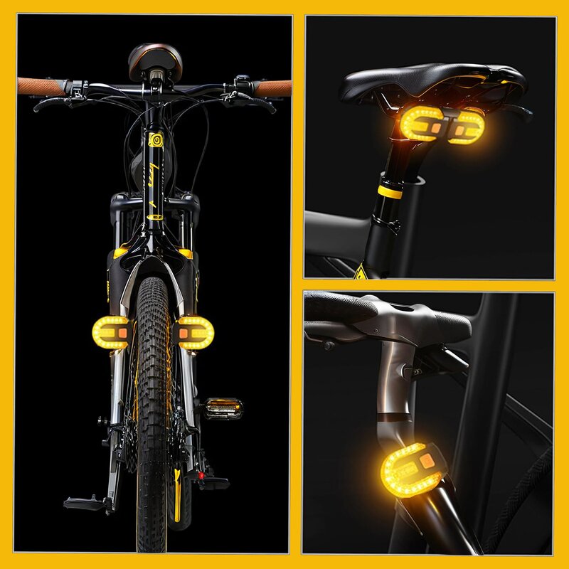 Turn Signal Light Manufacturer - Bicycle Wireless Remote Control Taillight USB Rechargeable Rear Safety