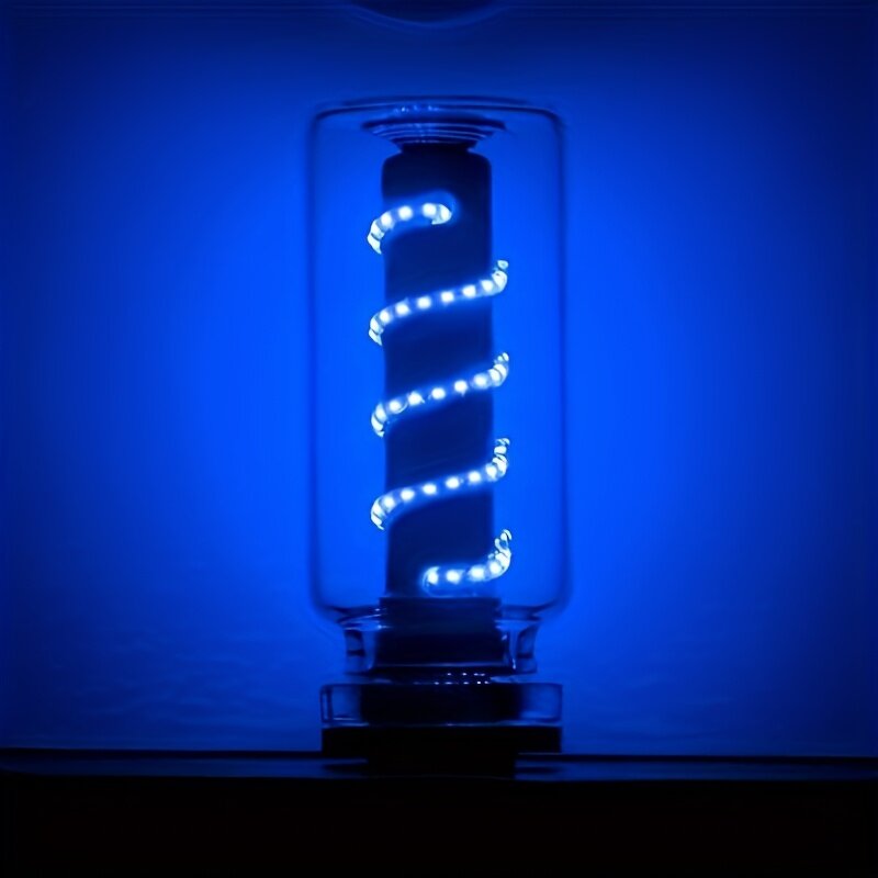 Night Light Manufacturer - Touch Glass Bottle Transparent Spiral USB Portable Multi-color Atmosphere