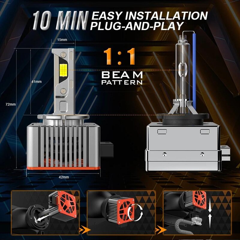 LED Headlight Bulbs Manufacturer - 24V Auto D8S for Universal Retrofit Canbus Hid for Golf A4 A8