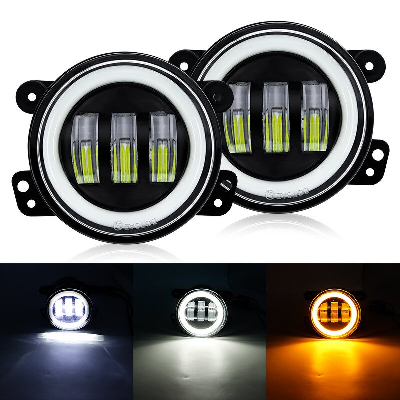 Fog Lamp Manufacturer - 4Inch 60W Car LED Aperture Conversion for JEEP Wrangler Harley Motorbike