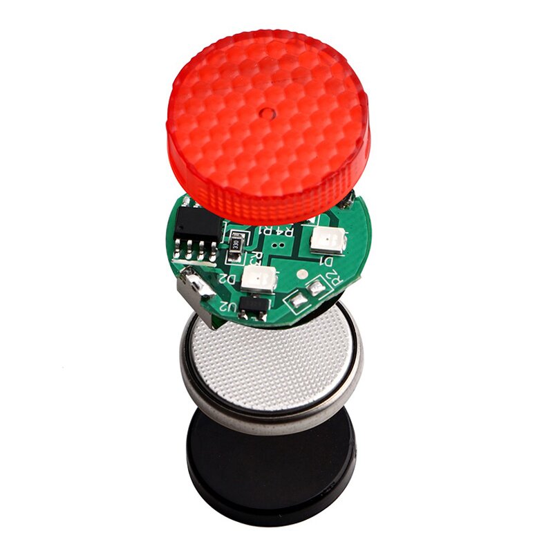 Warning Light Manufacturer - Wireless RGB Flashing Led with 3V Cr2032 Battery Red Strobe Door Anti Collision for Cars