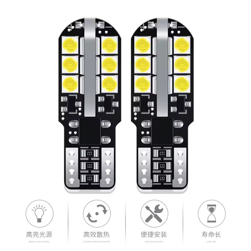 Fog Lamp Manufacturer - New T10 24 SMD 3014 LED Car Styling 194 T10 Canbus Signal Light