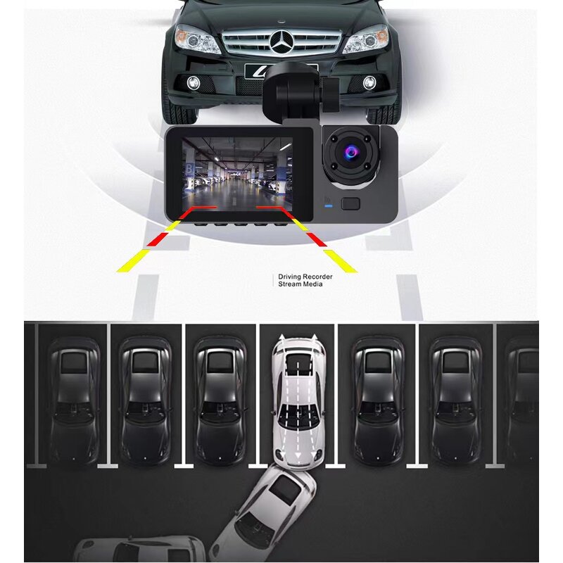 Dash Cam Manufacturer - 3.0 Inch WiFi HD Dual Lens with 110 Degree Wide Angle IPS Screen 1 Year Warranty