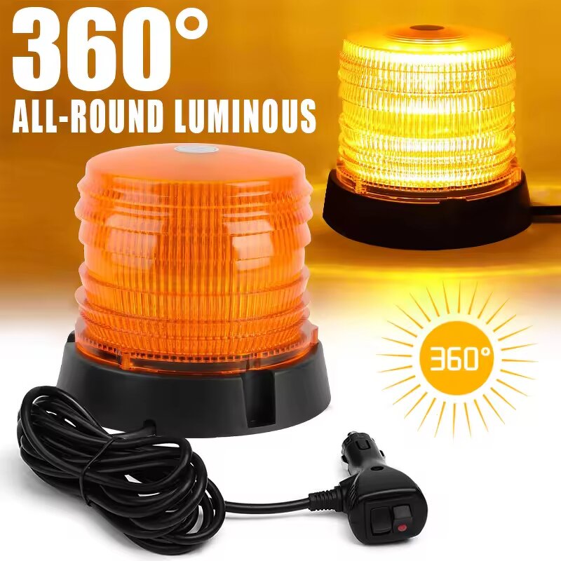 Beacon Light Manufacturer - 12V Automotive LED Strobe Car Roof Emergency Amber Traffic Warning Signal