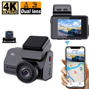 Dash Cam Manufacturer - HD Dual Lens 4K+2K Front and Rear with GPS Wifi 1-Year Warranty