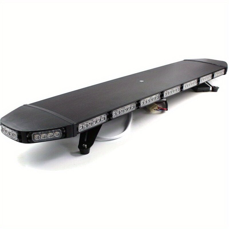 Strobe Light Bar Manufacturer - 12-24V Full Size Roof Top LED Security Amber White Emergency Flashing for Trucks