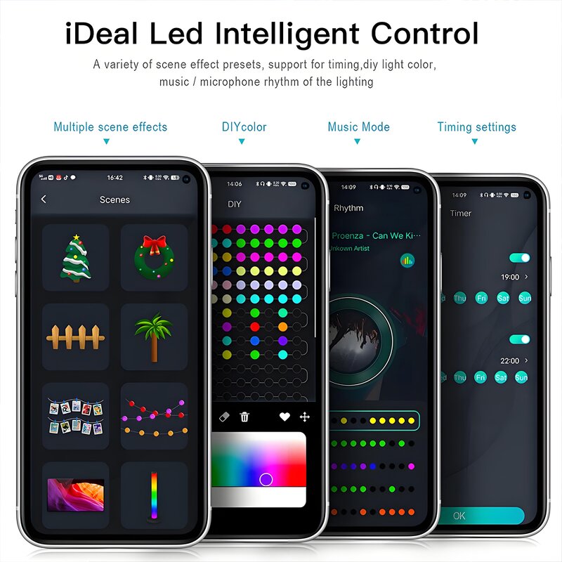 Fairy Light Manufacturer - Auto Holiday Dream Color Christmas Tree Smart RGB with Wifi APP Control