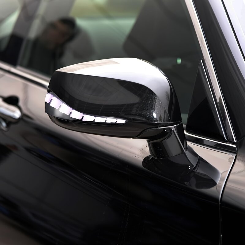 Rearview Mirror Light Manufacturer - LED Dynamic Sequential Turn Signal DRL White Parking Puddle for Infiniti Q50 Q60