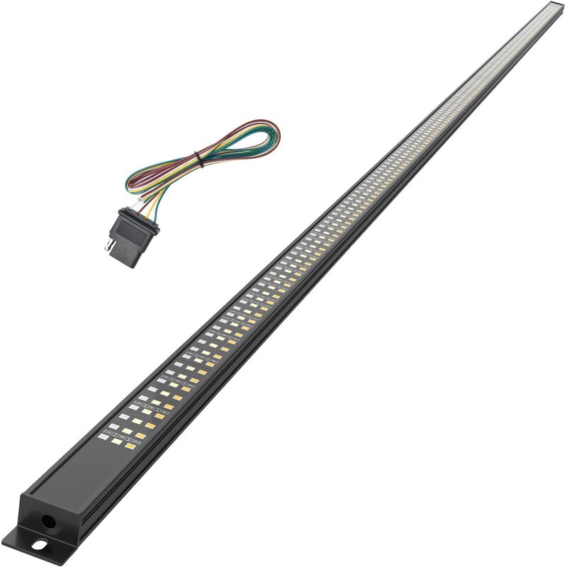 Tailgate Brake Lights Manufacturer - 48-Inch 60-Inch Solid Beam LED Red Bar Flashing Sequential Amber Turn for SUV Pickup