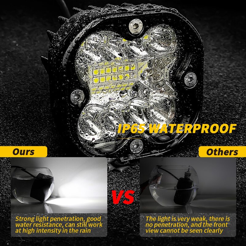 LED Light Bar Manufacturer - 3 Inch 12V 24V 45W Spot Flood Combo for Truck Car 4x4 Boat ATV