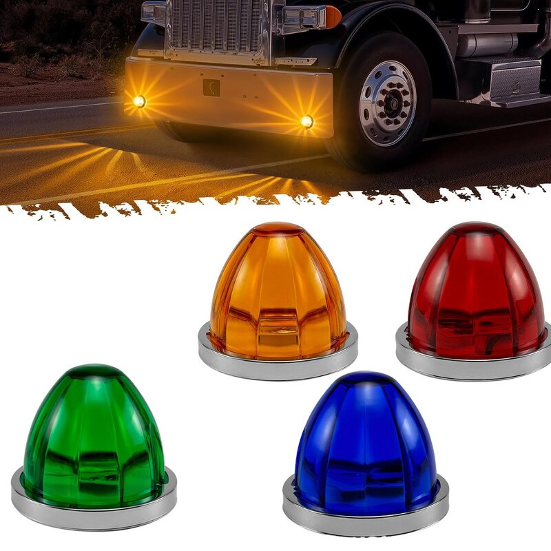 Warning Lights Manufacturer - Wholesale High Quality Truck Watermelon Lights 6 Colors Glass and Bulb