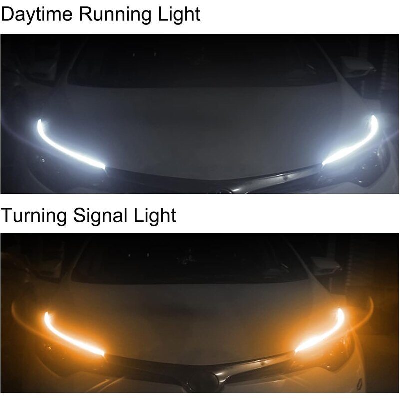 DRL Manufacturer - Flexible LED for Headlight Strip RGB Daytime Running in 30cm 45cm 60cm Lengths