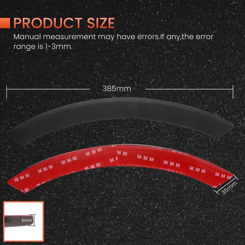 Fender Flares Manufacturer - Rubber Car Arch Wheel Eyebrow Protector Auto Mudguards Anti Collision Strip Stickers