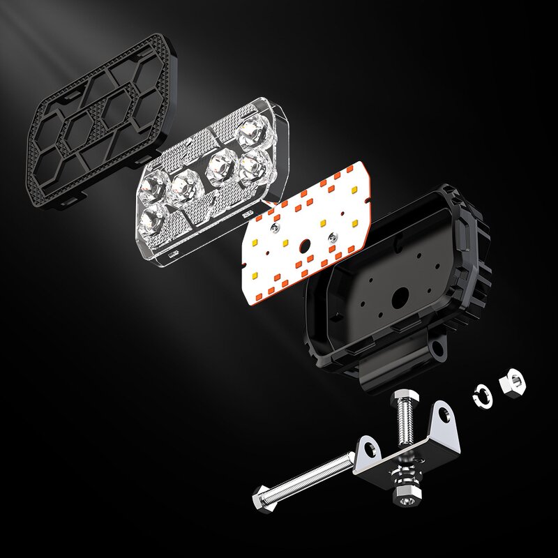 Work Light Manufacturer - Wholesale 25W 4.5Inch LED Square Driving Spotlight for Off-Road Vehicles Fog