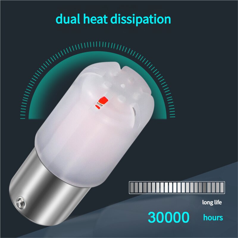 LED Bulbs Manufacturer - 3030 18SMD 1156 P21W BA15S 1157 BAY15D P21/5W No Error Brake Turn Signal