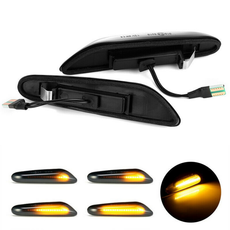 Side Marker Light Manufacturer - Smoke Lens Dynamic Flowing for BMW E46 E60 E90 X1 X3