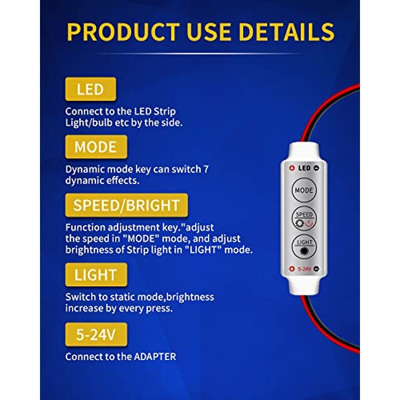 Flasher Module Manufacturer - LED Flash Strobe Controller Compatible with Car Boat Household 5V~24V