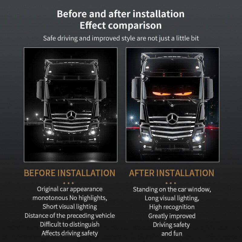 LED Panel Manufacturer - 24v Windshield Matrix Pixel Flexible Car Dynamic Devil Eyes DIY Advertising