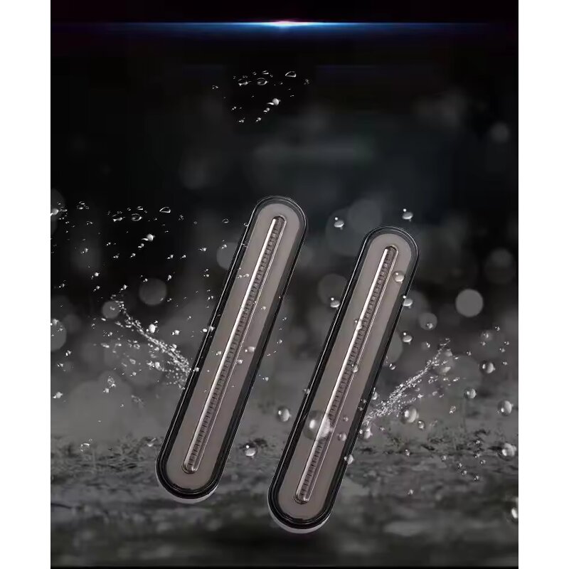 Turn Signal Light Manufacturer - 12v 24v Yellow Flowing 100 Led Rear Tail Indicator Waterproof Truck Trailer