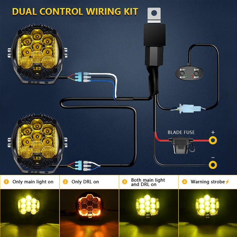 Work Lamps Manufacturer - Automobile LED Sport for Lada Offroad 4X4 Auxiliary 7 INCH Combo Driving