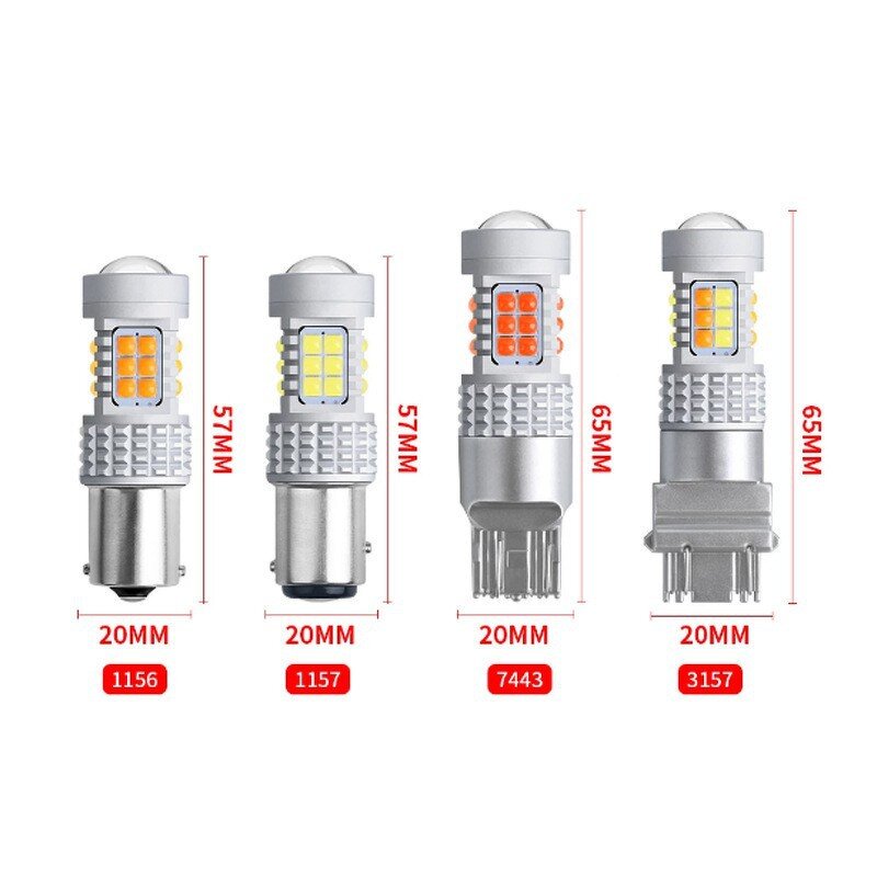 Car Lights Manufacturer - New 1156 BA15S 1157 BAY15D P21/5W LED Canbus Turn Signal Brake DRL