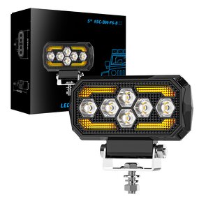 Headlights Manufacturer - New 5 Inch Square LED for Vehicles Off-Road Truck Fog Warning Engineering Driving