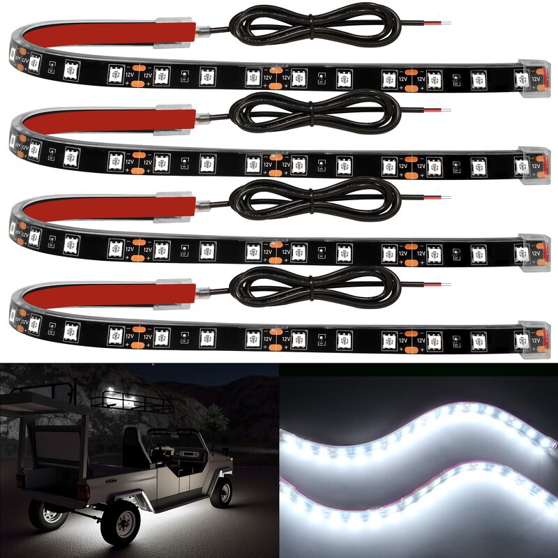 LED Strip Light Manufacturer - Waterproof 12V Long Lifetime Soft Racing for Motorcycle White Warm White Blue