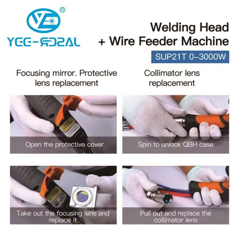 Laser Welding Head Manufacturer - YEELASER SUP21T 1064nm Wire Feeder Stainless Steel