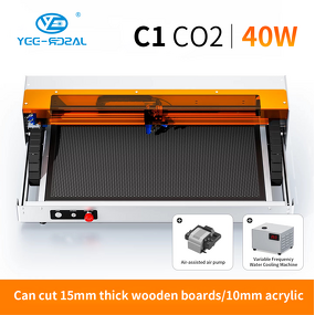 CO2 Laser Engraver Manufacturer - YEELASER C1 40W Wood Stone Acrylic Glass