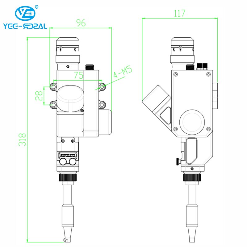 Laser Welding Head Manufacturer - SUP26A 3000W Swing Gun Metal Material Welding