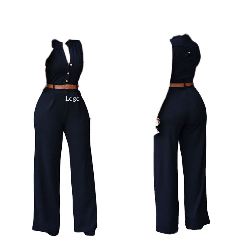 Bandage Jumpsuit Manufacturer - Women's Sexy Sleeveless High Waist Gym Romper Trousers