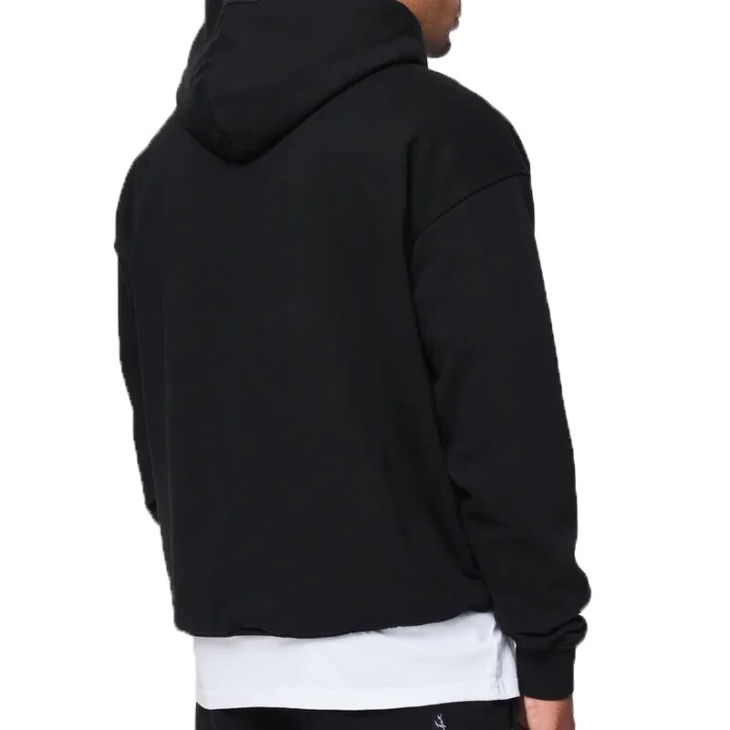 Men's Hoodie Manufacturer - Dropped Shoulder Acid Wash 100% Cotton Blank Custom