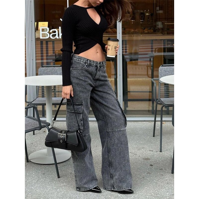 Women's Jeans Manufacturer - 2023 Autumn Low Waist Loose Denim Plus Size