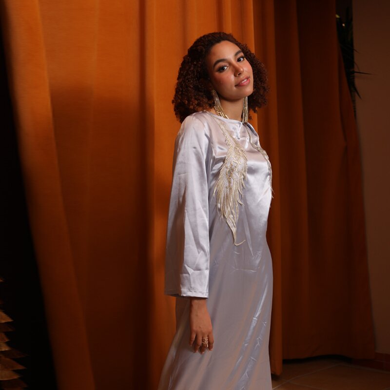 Muslim Evening Dress Manufacturer - Saliman Ramadan Hijab Scarf Embroidery Dubai Abaya
