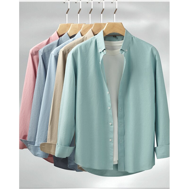 Men's Long Sleeve Shirt Manufacturer - Hot Selling Cotton Casual Wrinkle-resistant