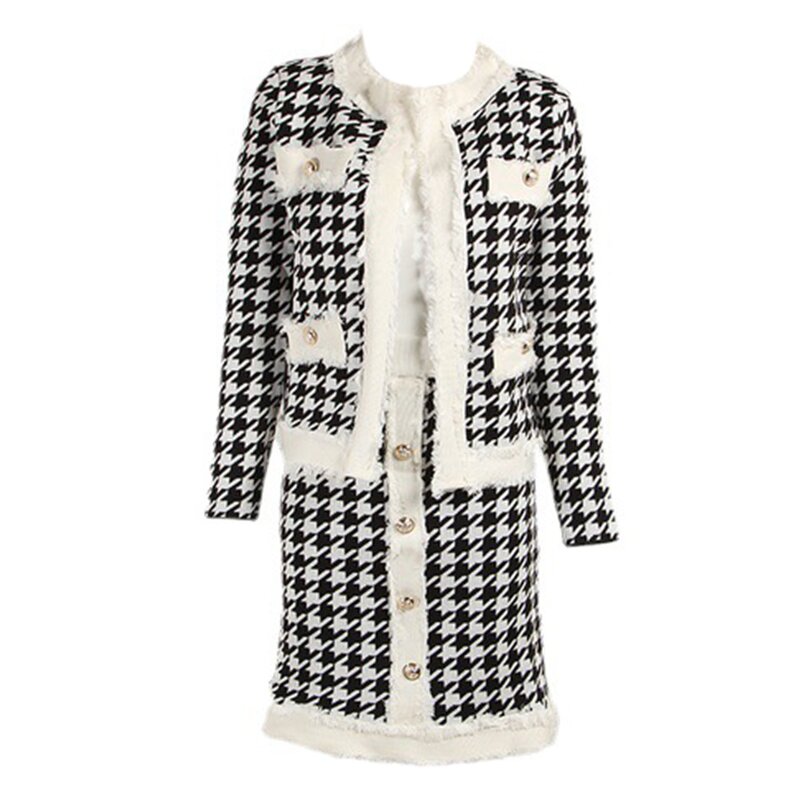 Women's Two Piece Set Manufacturer - 2024 Sexy Temperament Coat Short Skirt Workwear