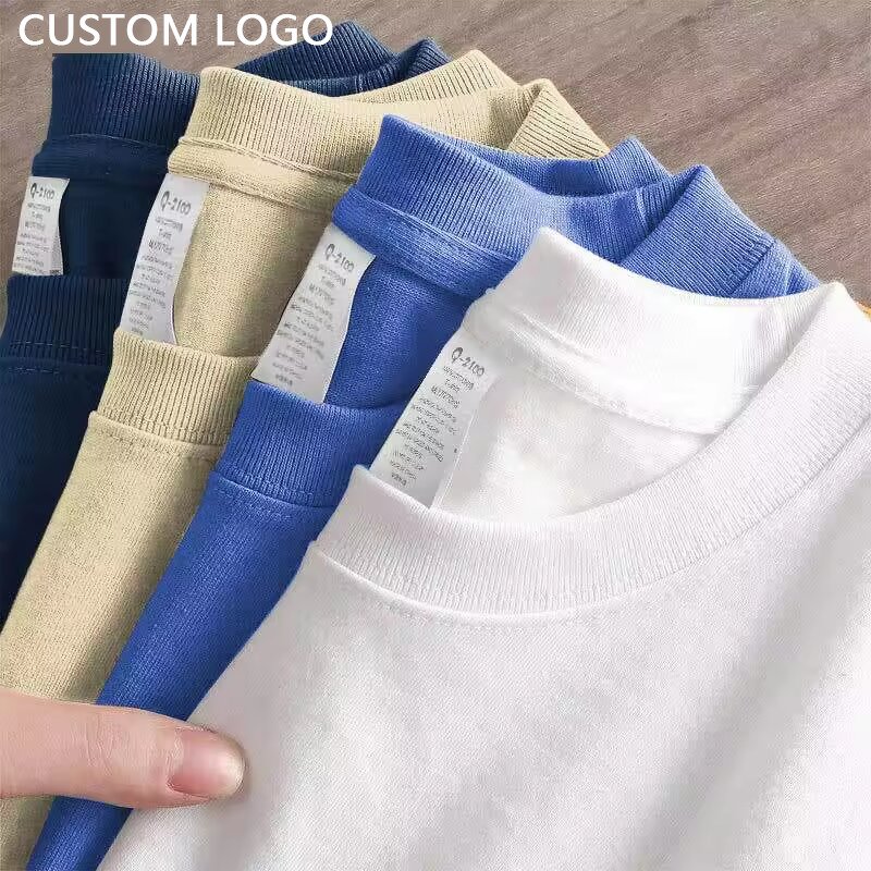 Men's T Shirt Manufacturer - 100% Cotton Puff Print Graphic Heavyweight Oversized Blank