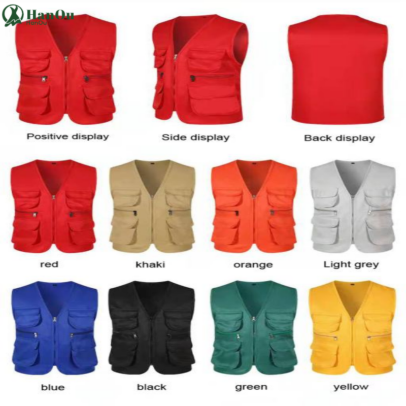 Work Vest Manufacturer - Custom Logo Multi-functional Outdoor Fishing Safety Utility