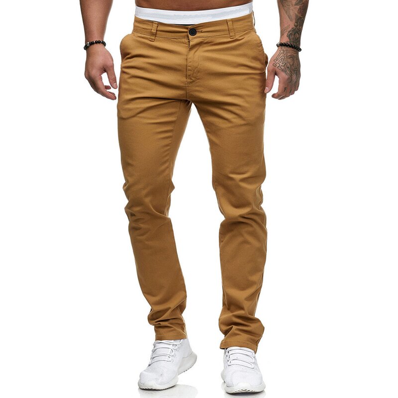 Men's Casual Pants Manufacturer - Summer Thin Slim Fit Solid Color Pencil Trousers