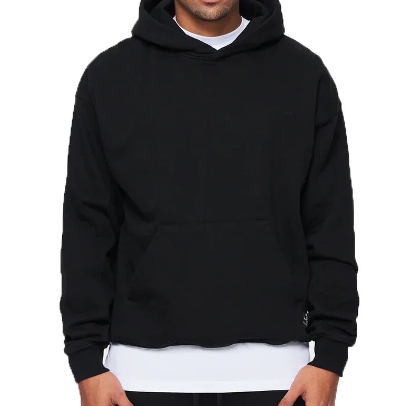 Men's Hoodie Manufacturer - Dropped Shoulder Acid Wash 100% Cotton Blank Custom