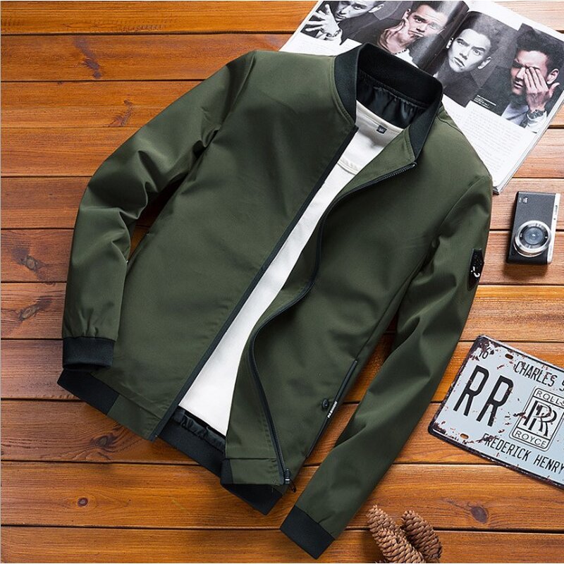 Men's Jacket Manufacturer - Solid Color Casual Big Size 6XL Spring Autumn Winter Coat