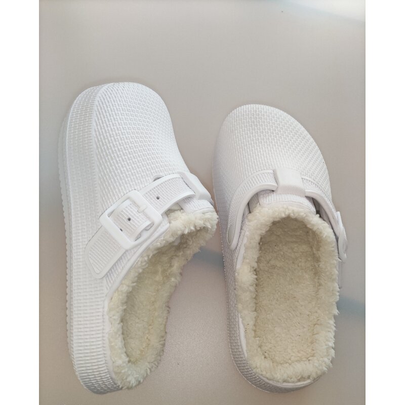Couple's Slippers Manufacturer - New Oversized Adjustable Shoe Buckle Plush Soft Sole