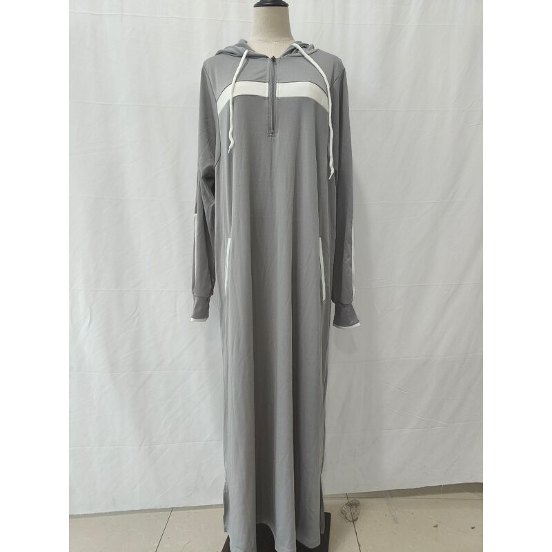 Men's Thobe Manufacturer - Islamic Dubai Hoodie Abaya Saudi Thobe With Pocket Muslim